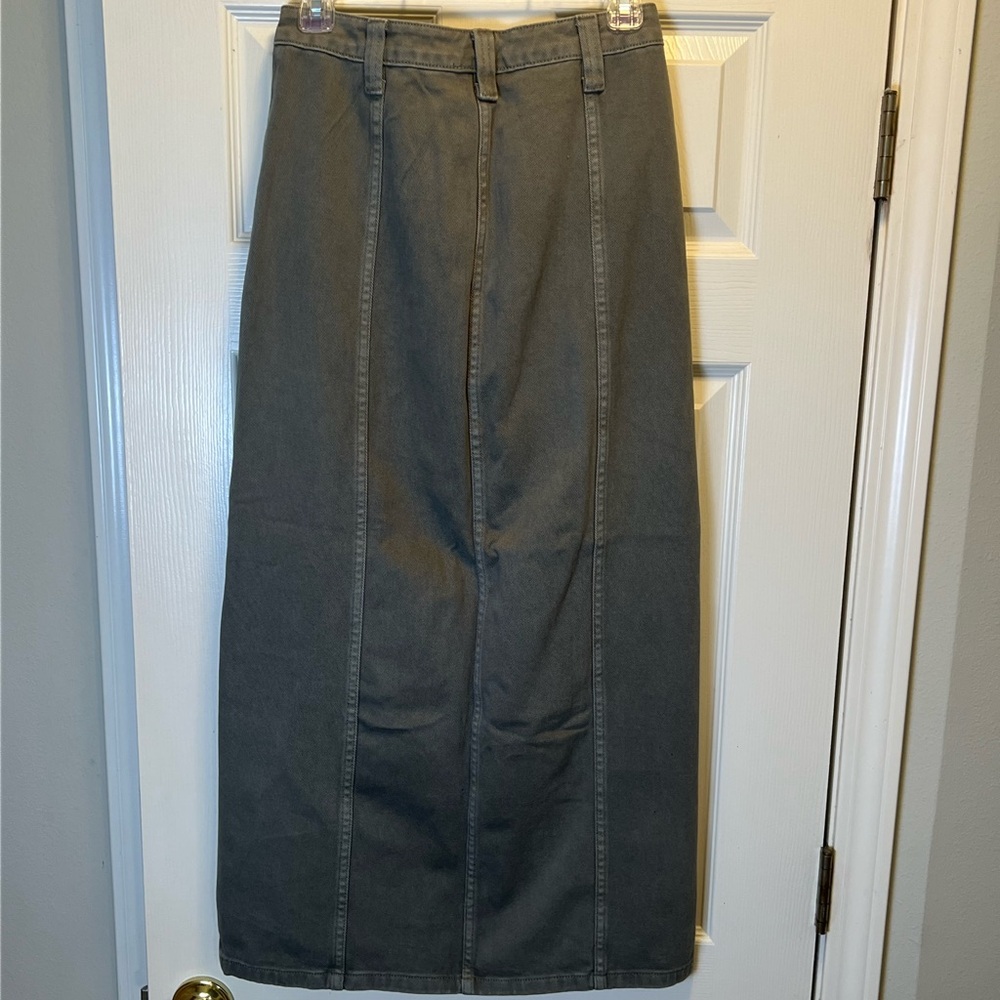 Blu Pepper Long Denim Skirt - Picture 5 of 9